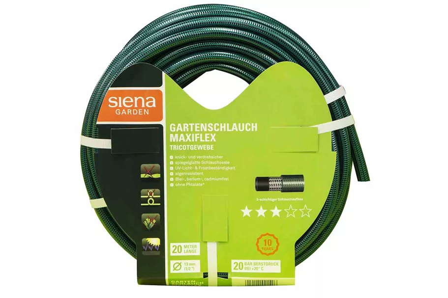 Siena Garden Gartenschlauch Maxiflex, 20 m, 13 mm (1/2") grün B76868