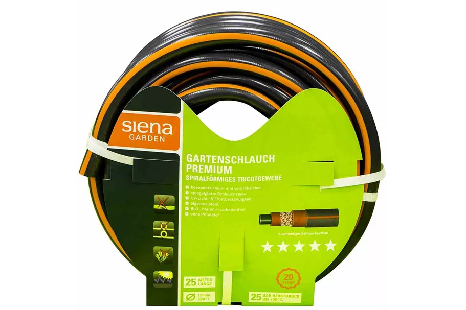 Siena Garden Gartenschlauch Premium, 19mm (3/4 Zoll) , 25m-Rolle B76859