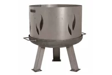 Siena Garden Feuerschalenaufsatz silber/anthrazit Stahl 974568