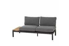 Siena Garden Loungebank Ablageplatte links 84 x 175 x 70 cm anthrazit H16600