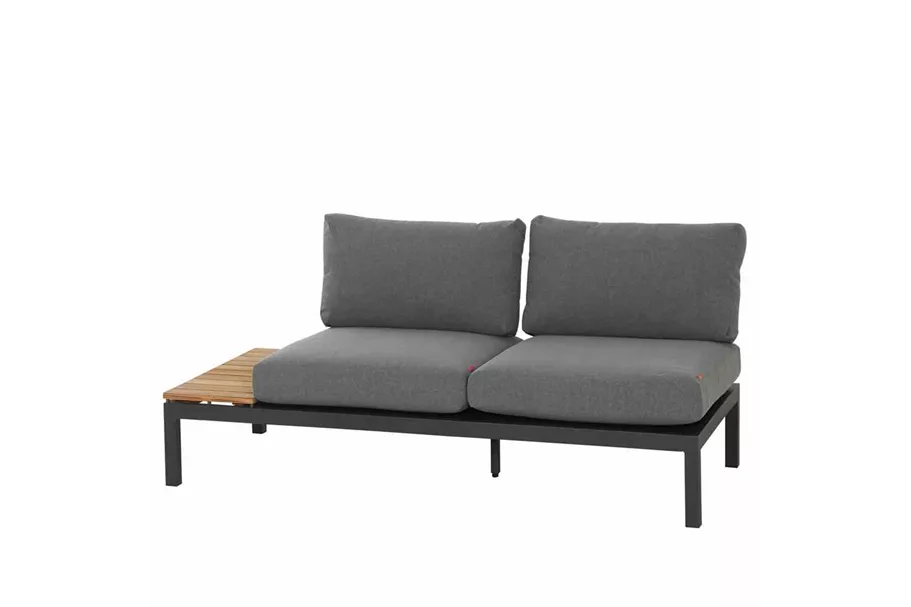 Siena Garden Loungebank Ablageplatte links 84 x 175 x 70 cm anthrazit H16600