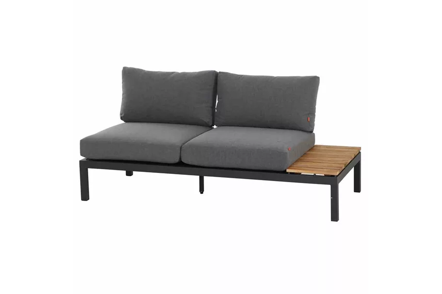 Siena Garden Loungebank Ablageplatte rechts 84 x 175 x 70 cm anthrazit H16599