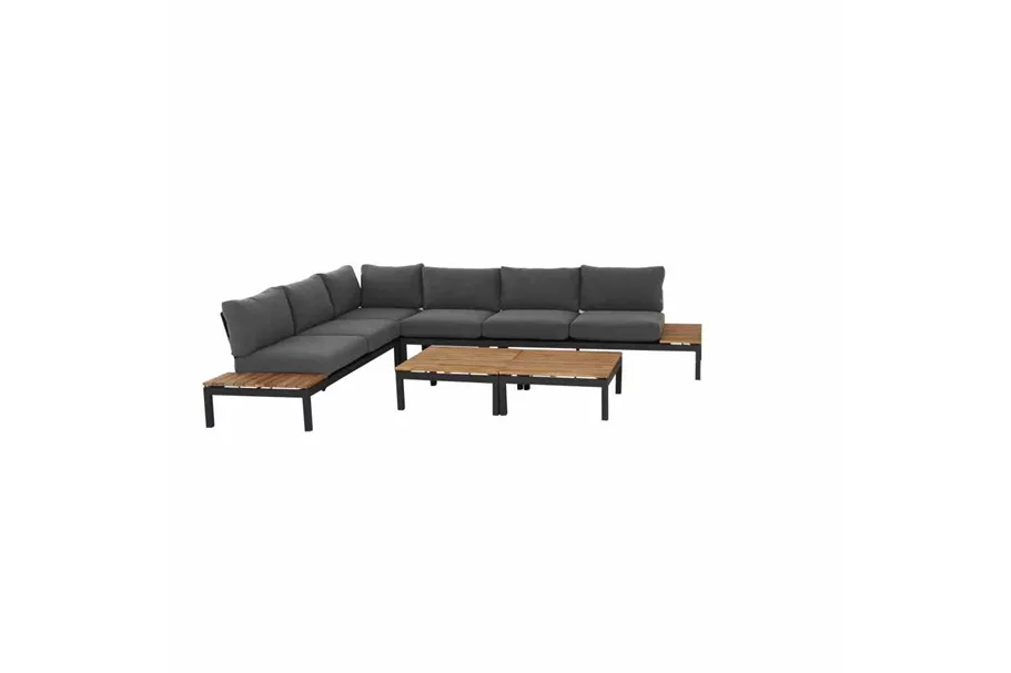 Siena Garden Loungebank Ablageplatte rechts 84 x 175 x 70 cm anthrazit H16599