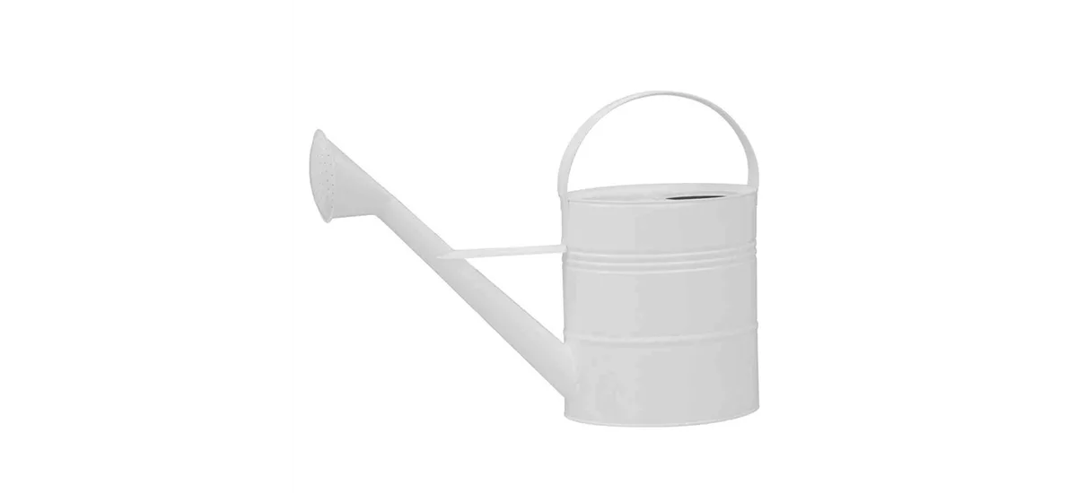 Siena Garden Gießkanne , 10 Liter, 56x19x40 cm weiß Stahlblecharden 732888