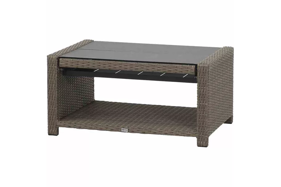 Siena Garden Loungetisch Teramo, 100x65/108x45/65 cm anthrazit 227135