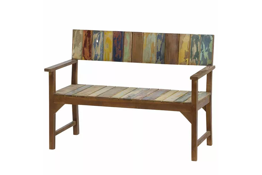 Siena Garden Palu 2-Sitzerbank 124 cm Teak recycelt C36426