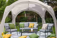 Siena Garden Pavillon Roma quadratisch, 320x320 cm grau H98319