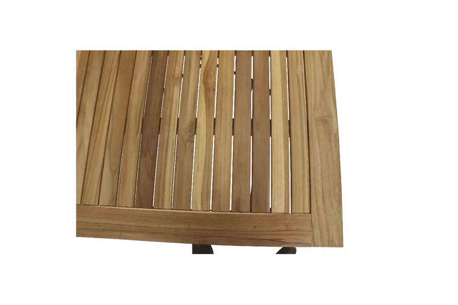 Siena Garden Peru Biergarten-Klapptisch 80x80 cm Stahl/Teak 208869