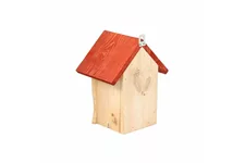 Siena Garden Nistkasten 1 Einflugloch, 27x13,5x13,5 cm beige und rot Kiefernholz H25429