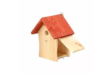 Siena Garden Nistkasten 1 Einflugloch, 27x13,5x13,5 cm beige und rot Kiefernholz H25429