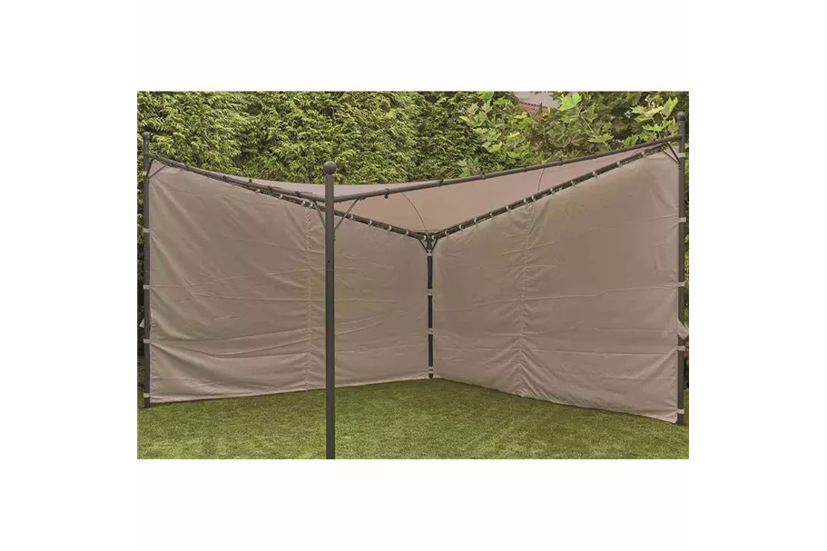 Siena Garden Seitenteile zu Pavillon Berlino 2er Set 4x4 m, grau J04527