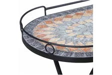 Siena Garden Prato Serviertisch 68x41 cm Eisen/Mosaik 380831