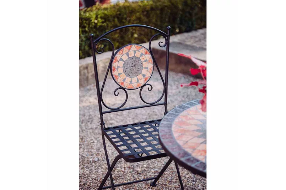 Siena Garden Prato Tisch Ø60cm Eisen/Mosaikoptik 380813