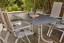 Siena Garden Slim Klapptisch 120x80cm Stahl/Topalit H71333