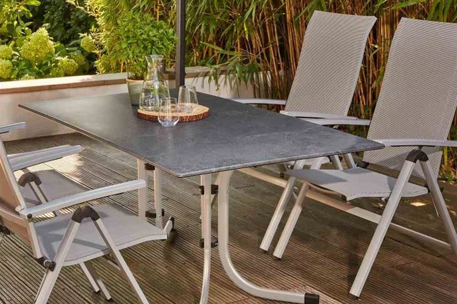 Siena Garden Slim Klapptisch 160x90cm Stahl/Topalit H71334