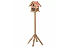 Siena Garden Vogelfutterhaus, 25x27x33 cm braun und rot Kiefernholz H25425