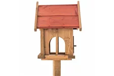 Siena Garden Vogelfutterhaus, 25x27x33 cm braun und rot Kiefernholz H25425