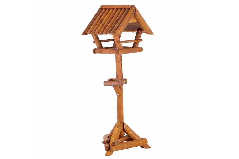 Siena Garden Vogelfutterhaus, 54x43x136,5 cm braun Fichtenholz H25424