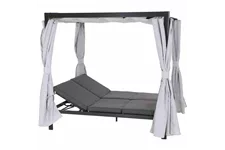 Siena Garden Waikiki Loungebett inkl. Dach Aluminium/Textil J58969