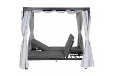 Siena Garden Waikiki Loungebett inkl. Dach Aluminium/Textil J58969