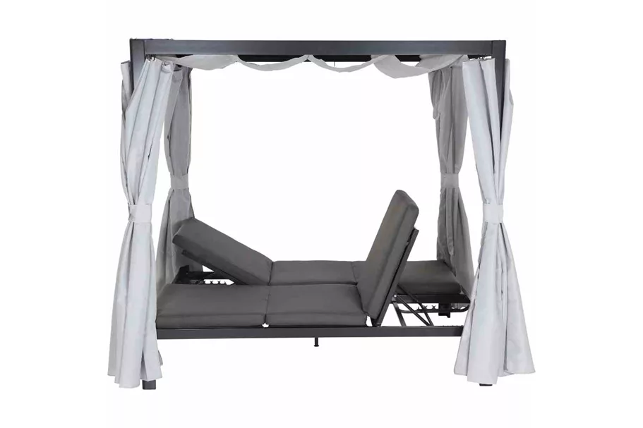 Siena Garden Waikiki Loungebett inkl. Dach Aluminium/Textil J58969