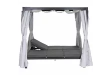 Siena Garden Waikiki Loungebett inkl. Dach Aluminium/Textil J58969