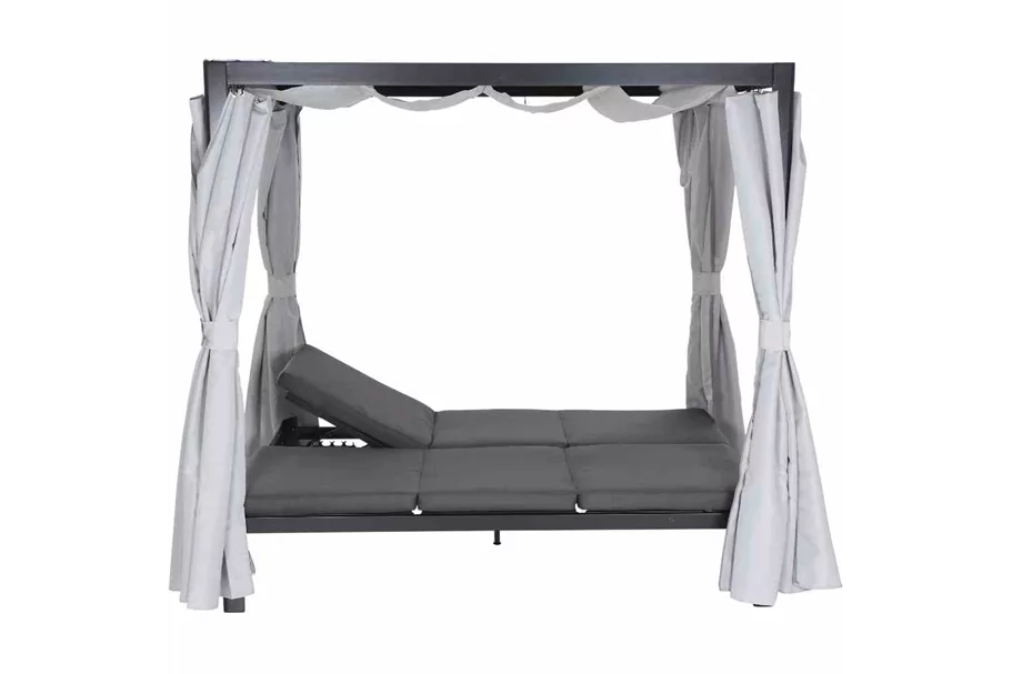 Siena Garden Waikiki Loungebett inkl. Dach Aluminium/Textil J58969