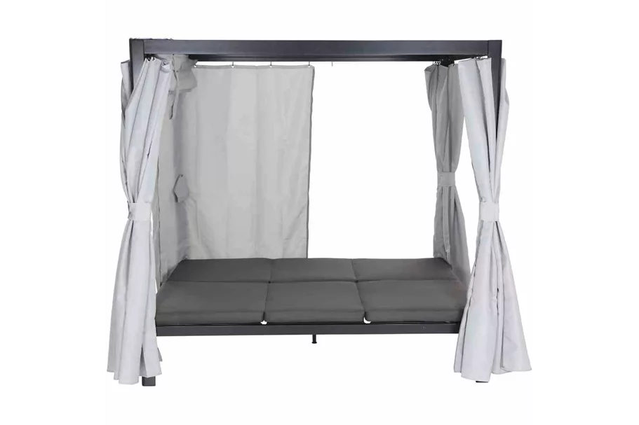 Siena Garden Waikiki Loungebett inkl. Dach Aluminium/Textil J58969