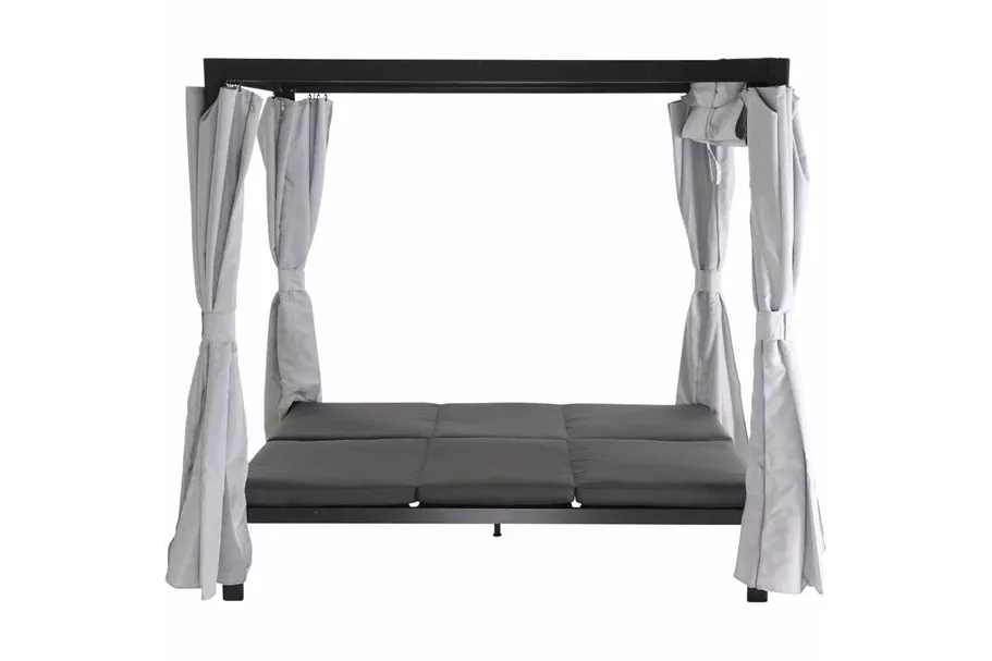 Siena Garden Waikiki Loungebett inkl. Dach Aluminium/Textil J58969