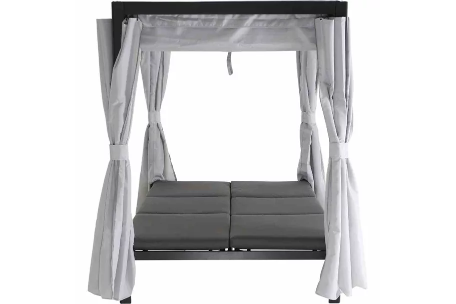 Siena Garden Waikiki Loungebett inkl. Dach Aluminium/Textil J58969