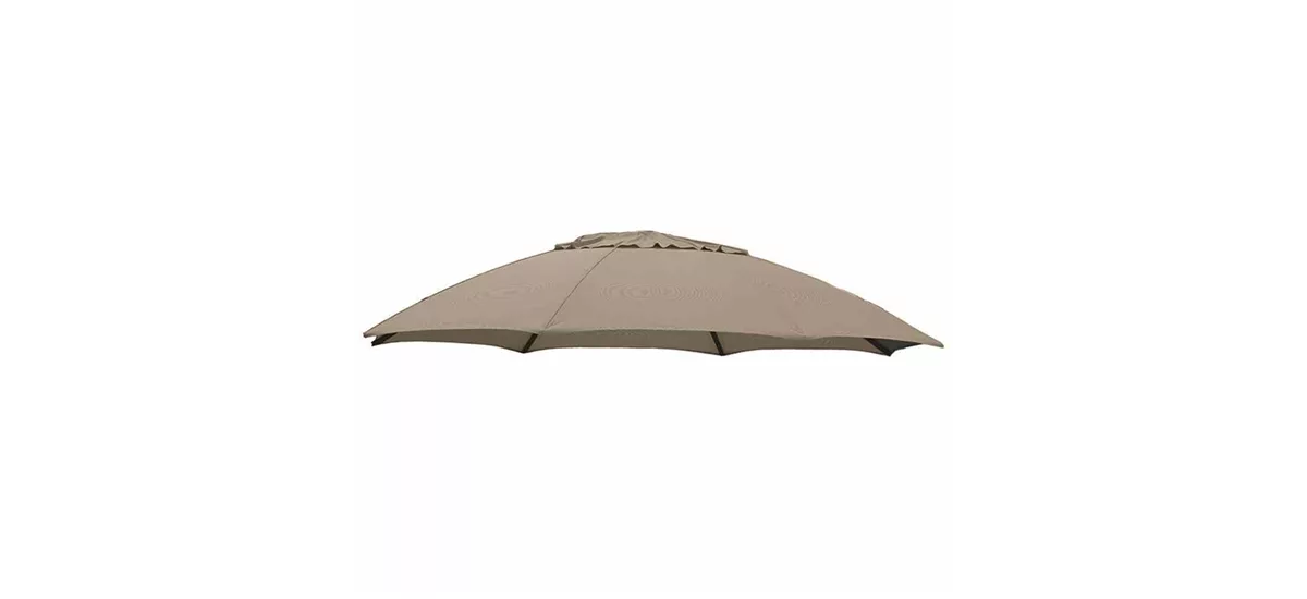 Sun Garden Schirmbespannung für Ampelschirm Ø 375 cm taupe 361173