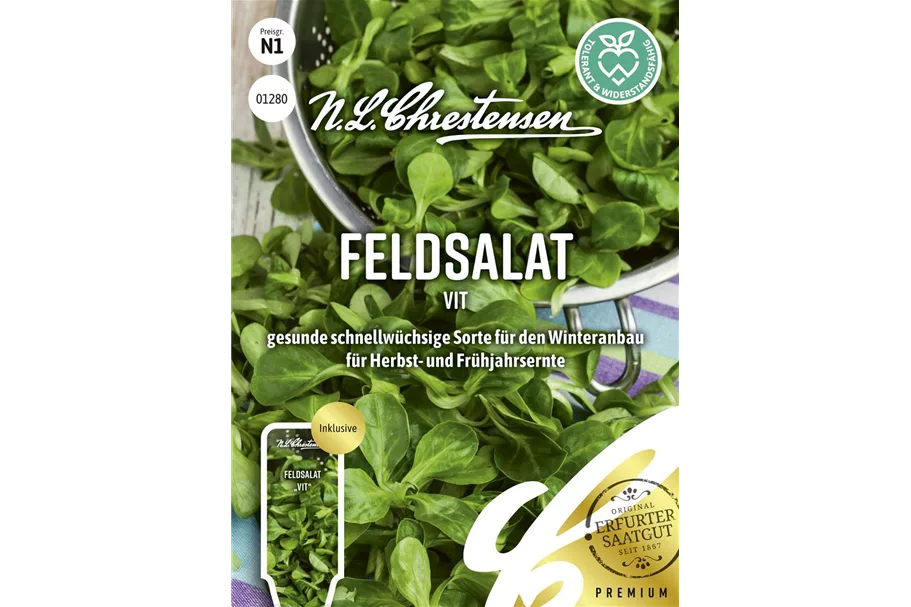 Feldsalatsamen 'Vit' Inhalt reicht für ca. 8-10 lfd. m.