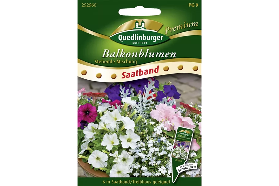 Balkonblumensamen 'Stehende Mischung' Inhalt reicht für ca. 6 lfd. Meter