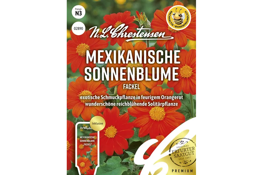 Mexikanische Sonnenblumensamen 'Fackel' Inhalt reicht für ca. 50 Pflanzen