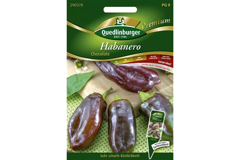 Habanerosamen 'Chocolate' Packungsinhalt reicht für ca. 5-8 Pflanzen