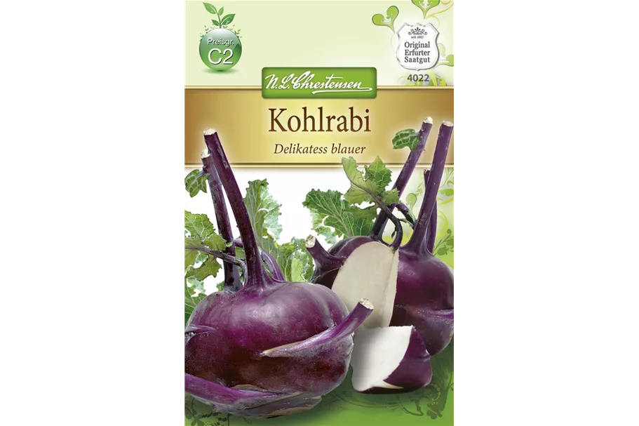 Kohlrabisamen 'Blauer Delikatess' Inhalt reicht für ca. 120 Pflanzen