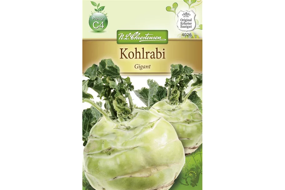 Kohlrabisamen 'Gigant' Inhalt reicht für ca. 60 Pflanzen