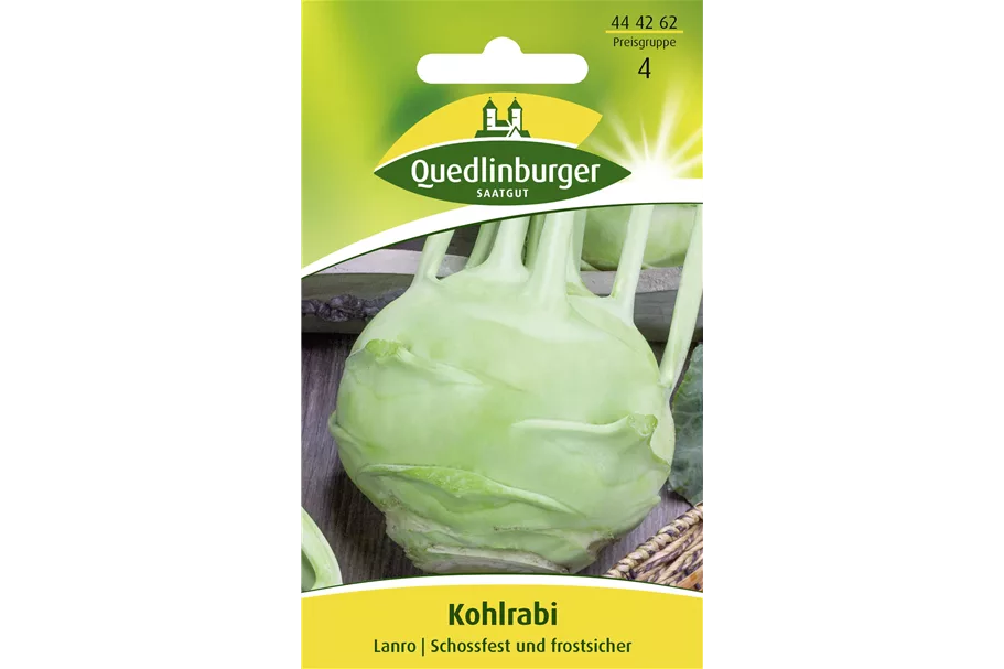 Kohlrabisamen 'Lanro' Packungsinhalt reicht für ca. 150 Pflanzen