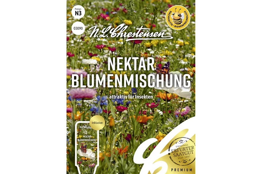 Nektar Blumenmischung-Samen Inhalt reicht für ca. 3 m²