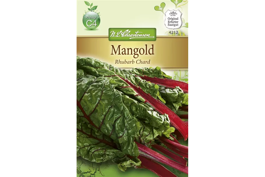 Mangoldsamen 'Rhubarb Chard' Inhalt reicht für ca. 5 lfd. m.