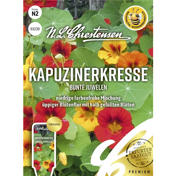 Kapuzinerkressesamen 'Bunte Juwelen'