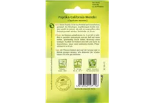 Paprikasamen 'Californian Wonder' Packungsinhalt reicht für ca. 60 Pflanzen