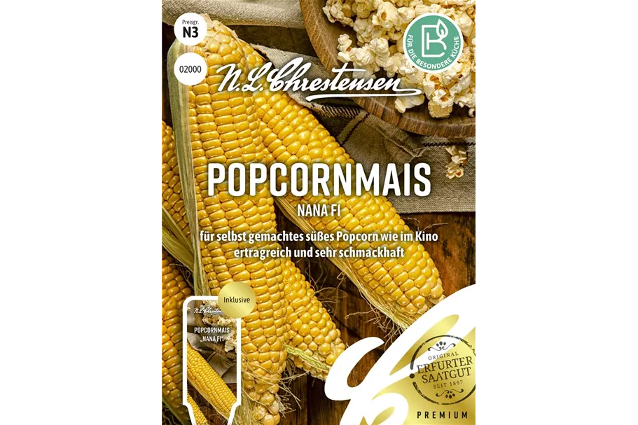 Popcornmaissamen 'Nana' Inhalt reicht für ca. 40 Pflanzen