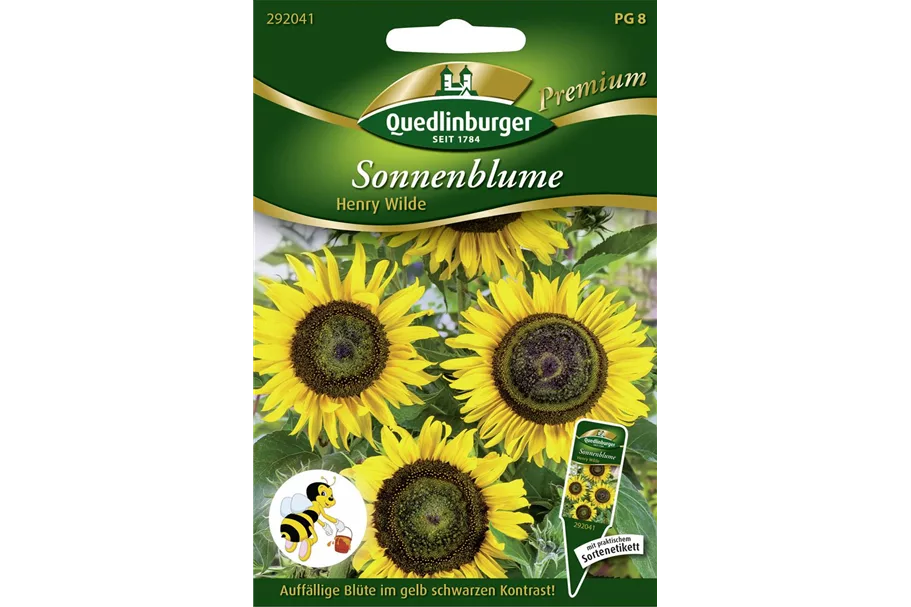 Sonnenblumensamen 'Henry Wilde' Inhalt reicht für ca. 20 Pflanzen