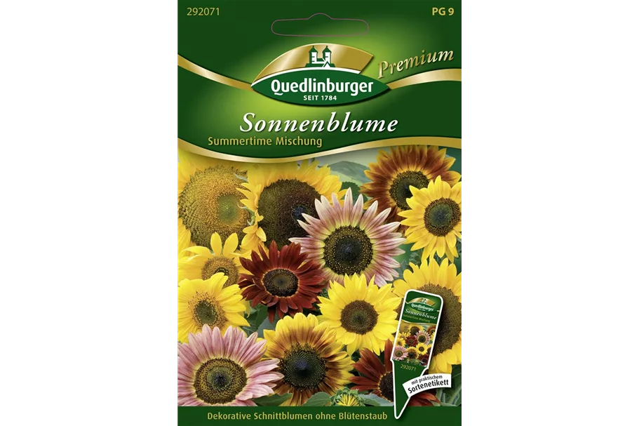 Sonnenblumensamen 'Summertime Mix' Inhalt reicht für ca. 10-12 Pflanzen