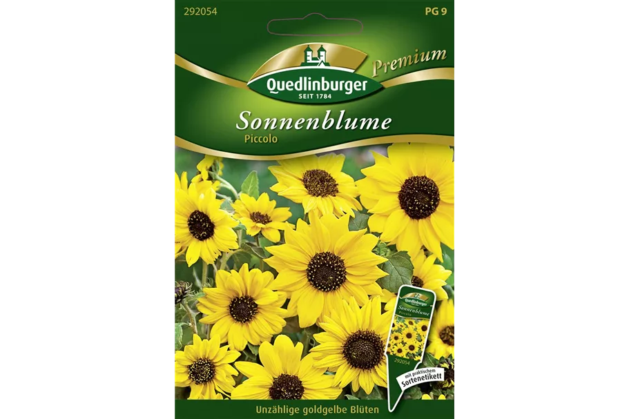 Sonnenblumensamen 'Piccolo' Inhalt reicht für ca. 80 Pflanzen