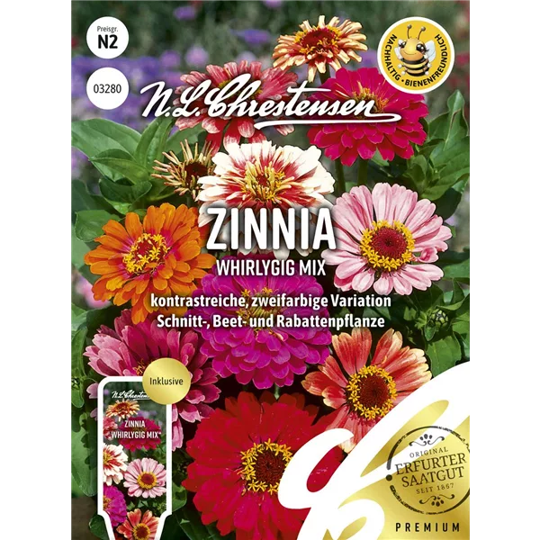 Zinniensamen 'Whirlygig'