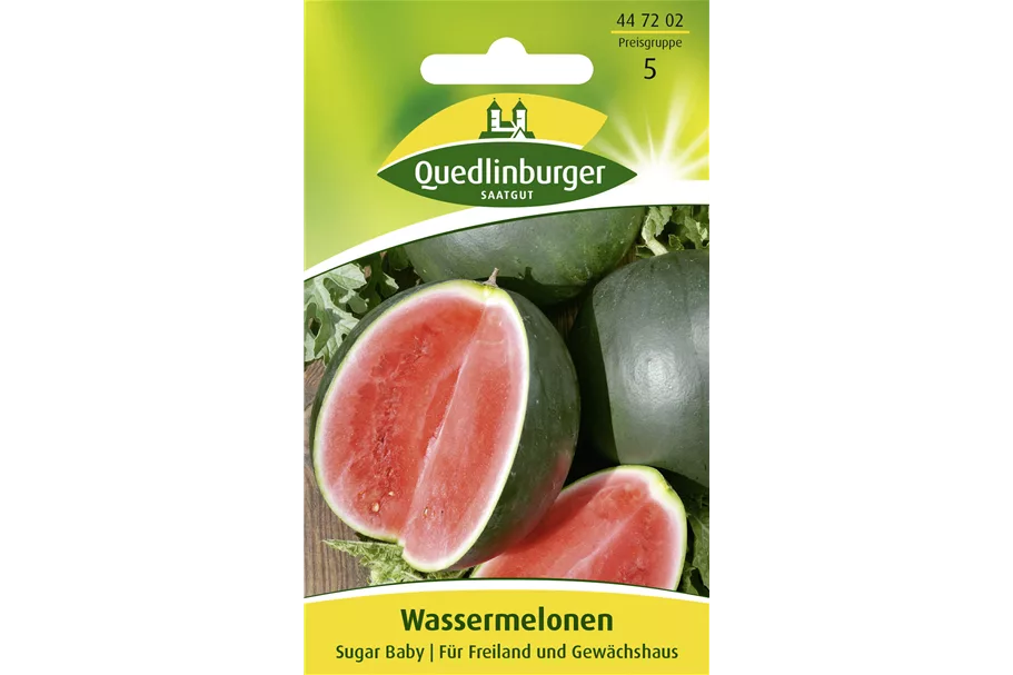 Wassermelonensamen 'Sugar Baby' Packungsinhalt reicht für ca. 20 Pflanzen