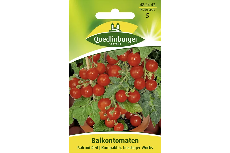 Tomatensamen 'Balconi Red' Packungsinhalt reicht für ca. 15 Pflanzen