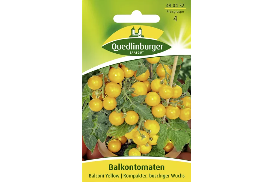 Tomatensamen 'Balconi Yellow' Packungsinhalt reicht für ca. 15 Pflanzen